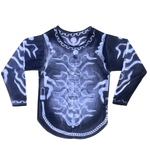 HAH men’s grey scale long sleeve mesh shirt